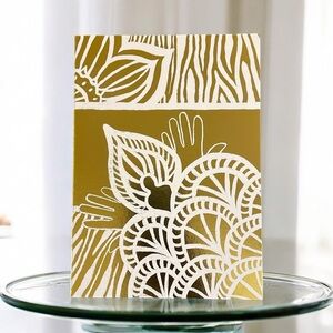 "Wild Elegance" Gold Foil Art Print Wall Art for Home Décor 5x7